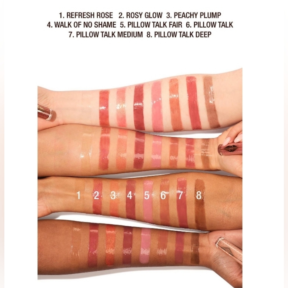 Pillowtalk Fair Pink Collagen Lip Bath Gloss Charlotte Tilbury Brand New in Box - Picture 8 of 10
